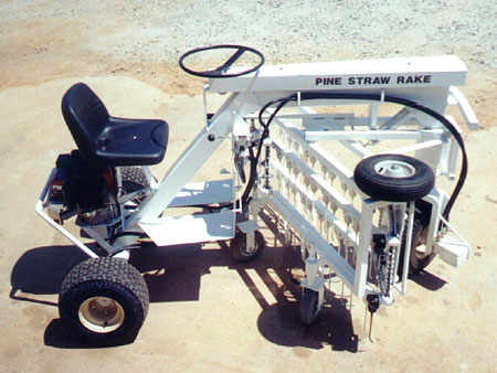 Pine straw rake for hotsell mower